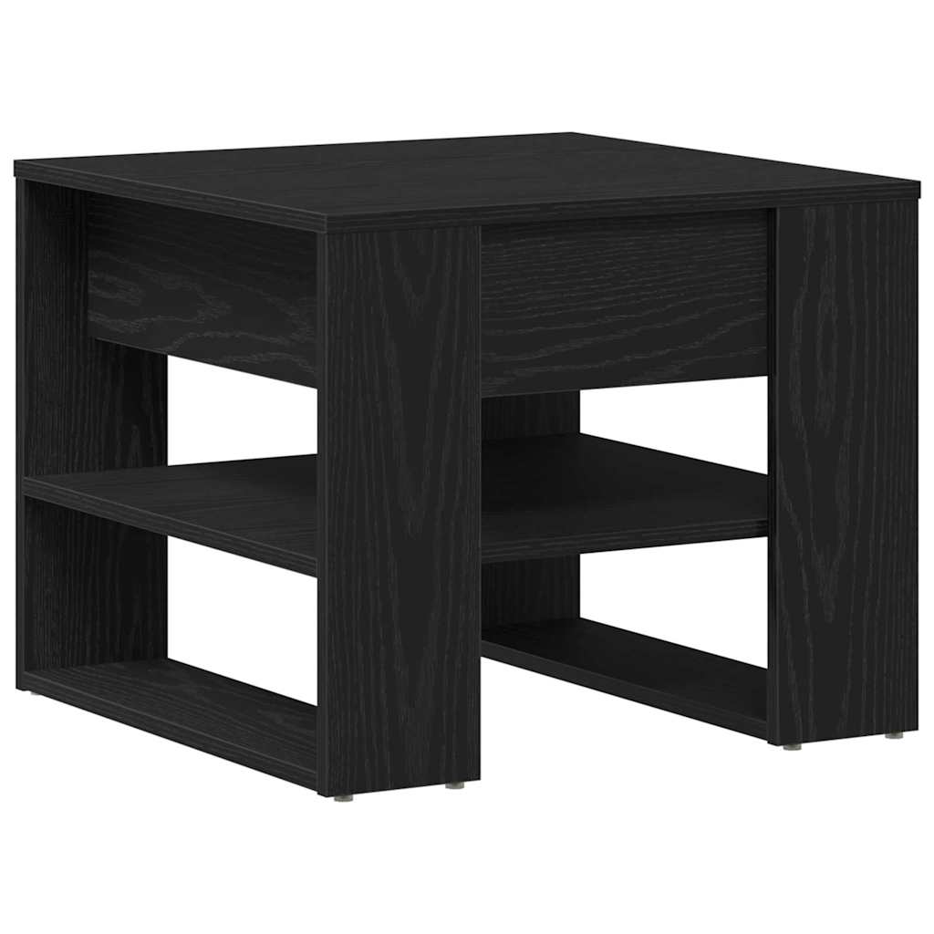 vidaXL Stolik kawowy Czarny Dąb 55,5 x 55 x 45 cm