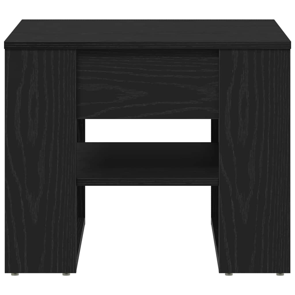 vidaXL Stolik kawowy Czarny Dąb 55,5 x 55 x 45 cm