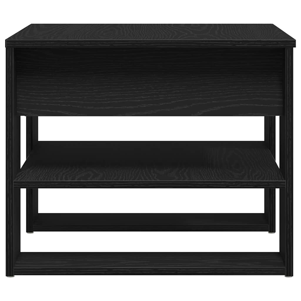 vidaXL Stolik kawowy Czarny Dąb 55,5 x 55 x 45 cm