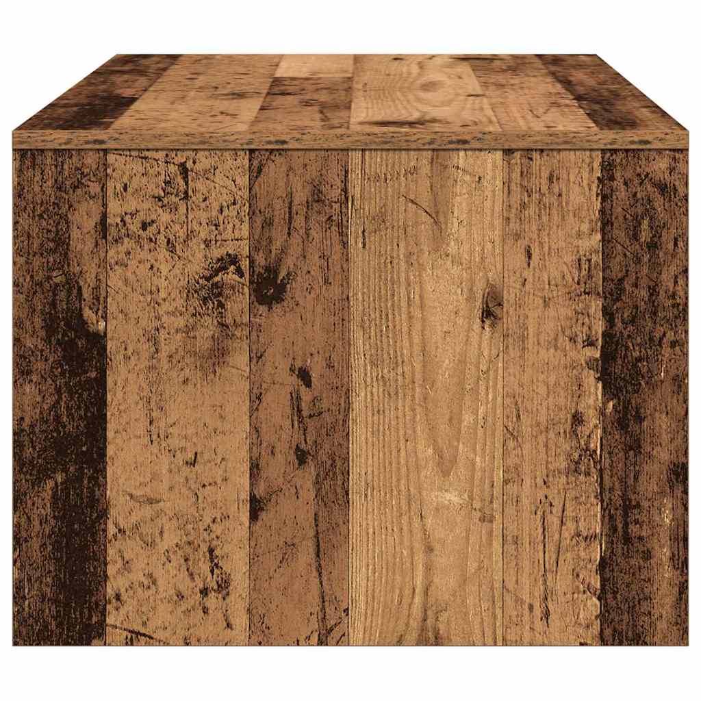 vidaXL Stolik kawowy z szufladą Stare drewno 102 x 55 x 43,5 cm