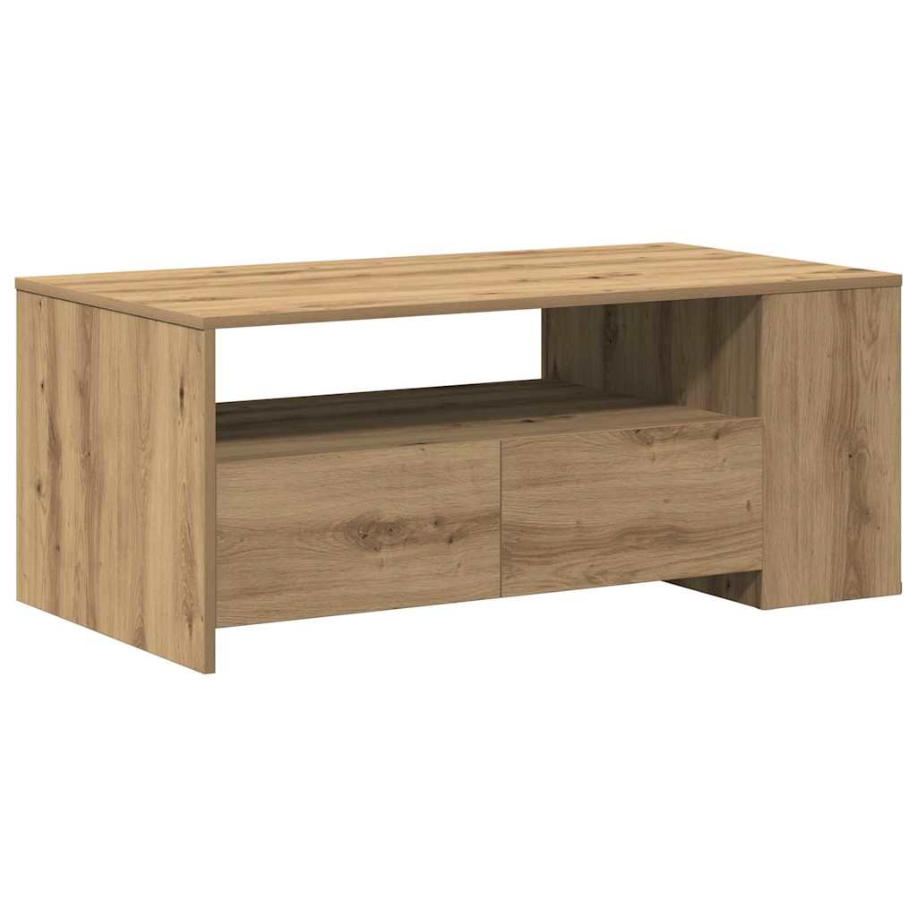 vidaXL Stolik kawowy Dąb rzemieślniczy 102 x 55 x 43,5 cm