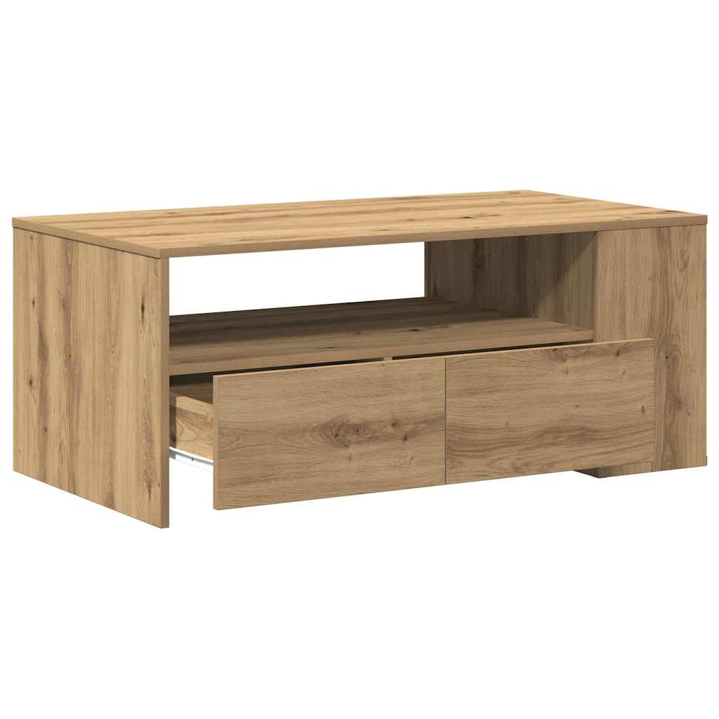 vidaXL Stolik kawowy Dąb rzemieślniczy 102 x 55 x 43,5 cm