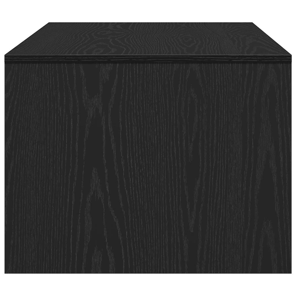 vidaXL Stolik kawowy z szufladą Czarny Dąb 102 x 55 x 43,5 cm