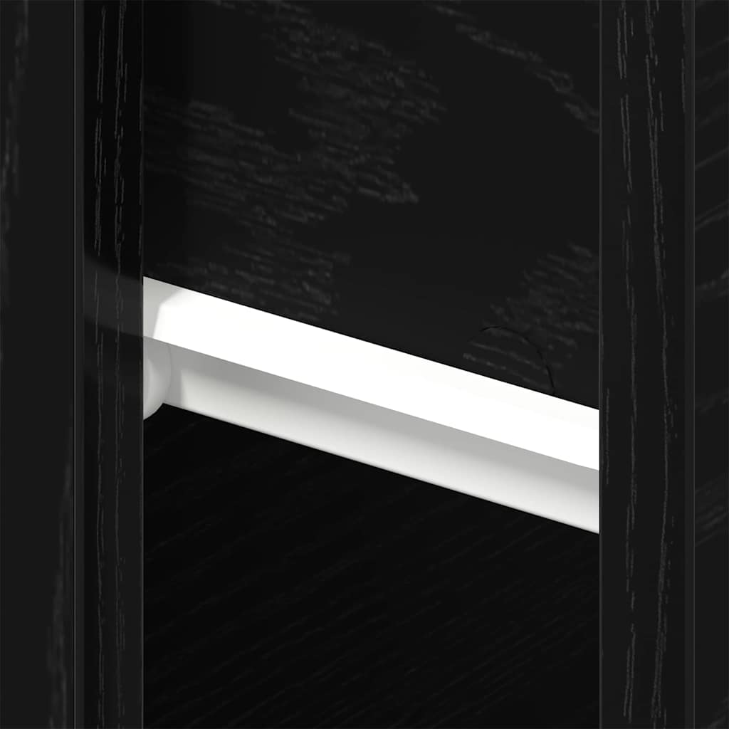 vidaXL Szafka Nocna Czarny Dąb 46 x 30 x 30 cm Materiał drewnopochodny