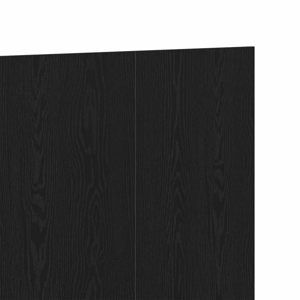vidaXL Wezgłowie łóżka Z zagłówkiem Czarny Dąb 160 x 1.5 x 80.5 cm