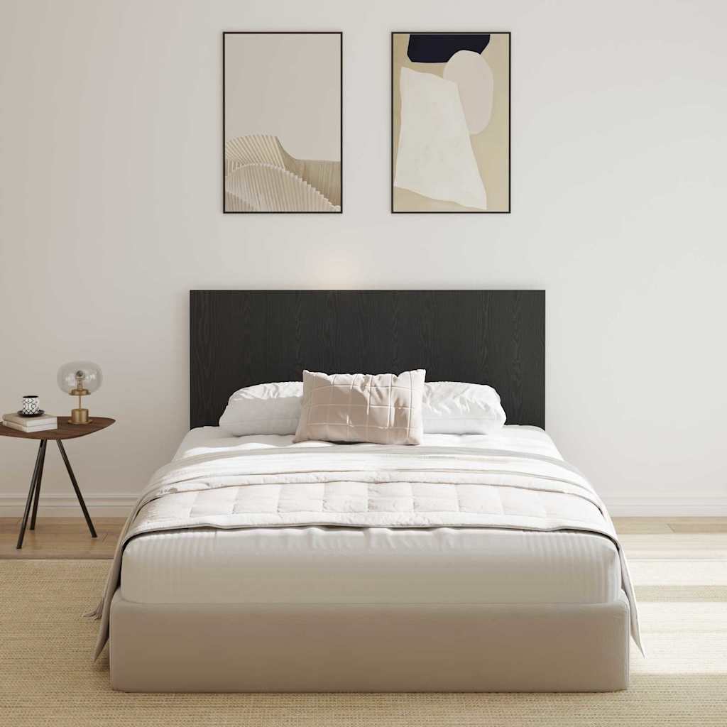 vidaXL Wezgłowie łóżka Z zagłówkiem Czarny Dąb 160 x 1.5 x 80.5 cm