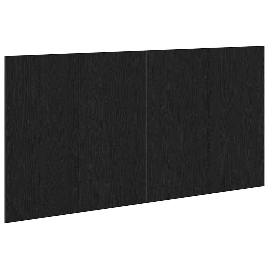 vidaXL Wezgłowie łóżka Z zagłówkiem Czarny Dąb 160 x 1.5 x 80.5 cm