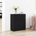 vidaXL Bufet Czarny Dąb 60 x 30 x 70 cm Materiał drewnopochodny