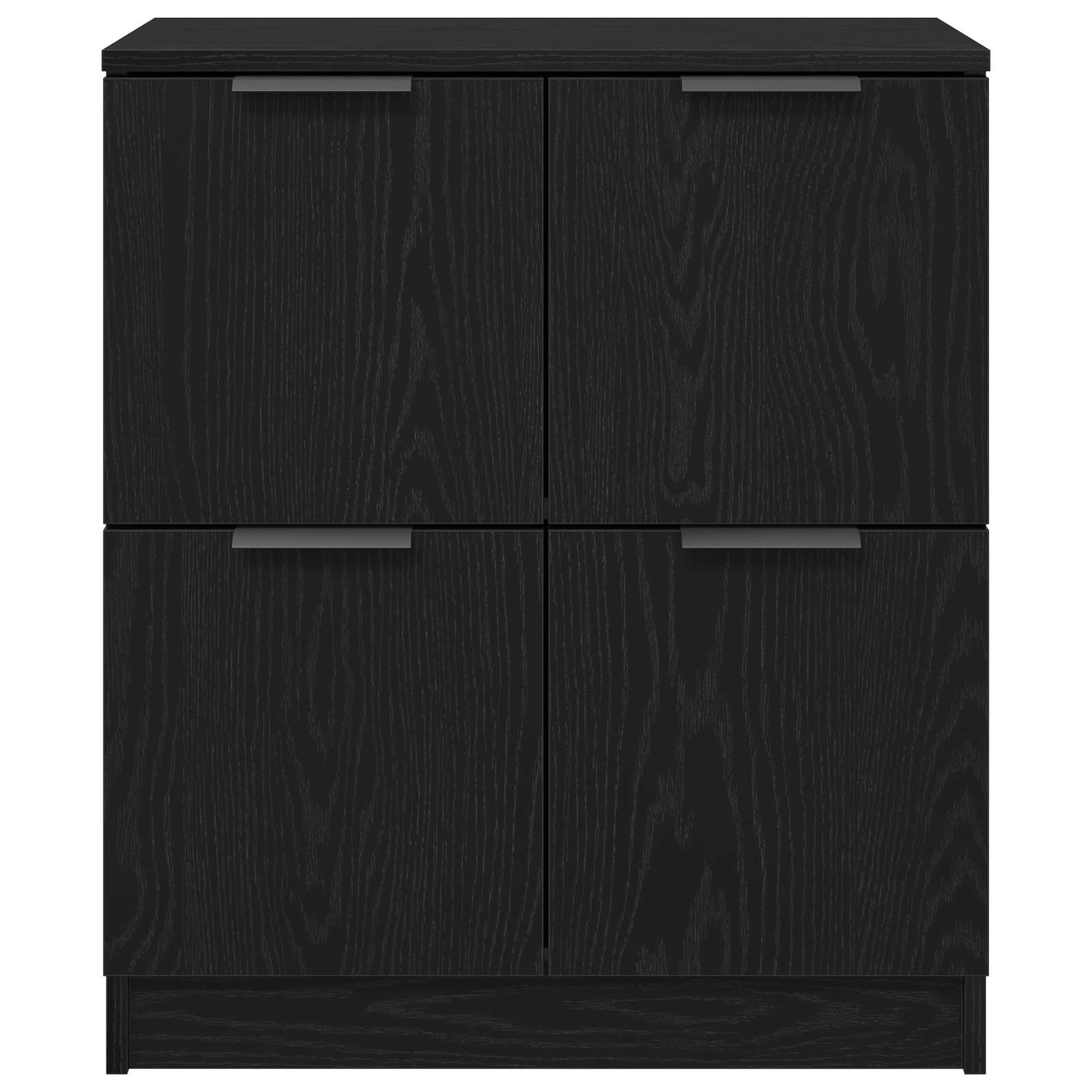 vidaXL Bufet Czarny Dąb 60 x 30 x 70 cm Materiał drewnopochodny