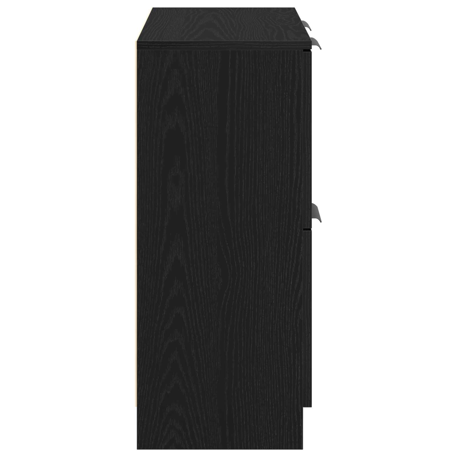 vidaXL Bufet Czarny Dąb 60 x 30 x 70 cm Materiał drewnopochodny