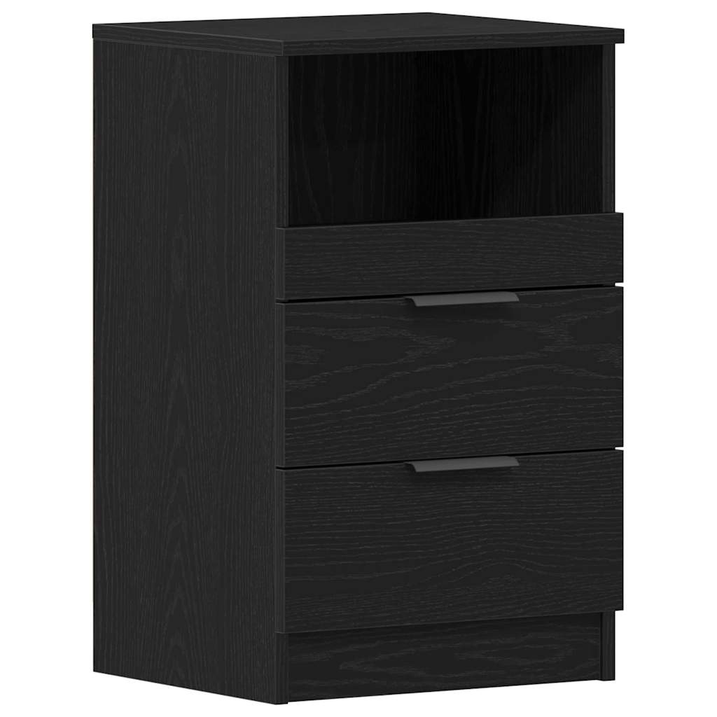 vidaXL Szafka Nocna Czarny Dąb 40 x 35 x 65 cm Materiał drewnopochodny