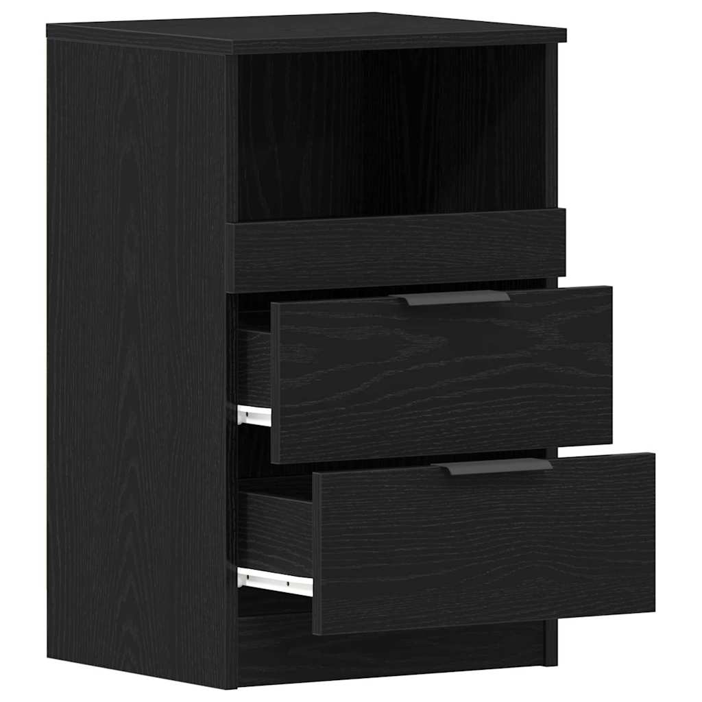 vidaXL Szafka Nocna Czarny Dąb 40 x 35 x 65 cm Materiał drewnopochodny