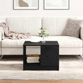 vidaXL Stolik kawowy with Drawer Czarny dąb 50 x 50 x 36 cm