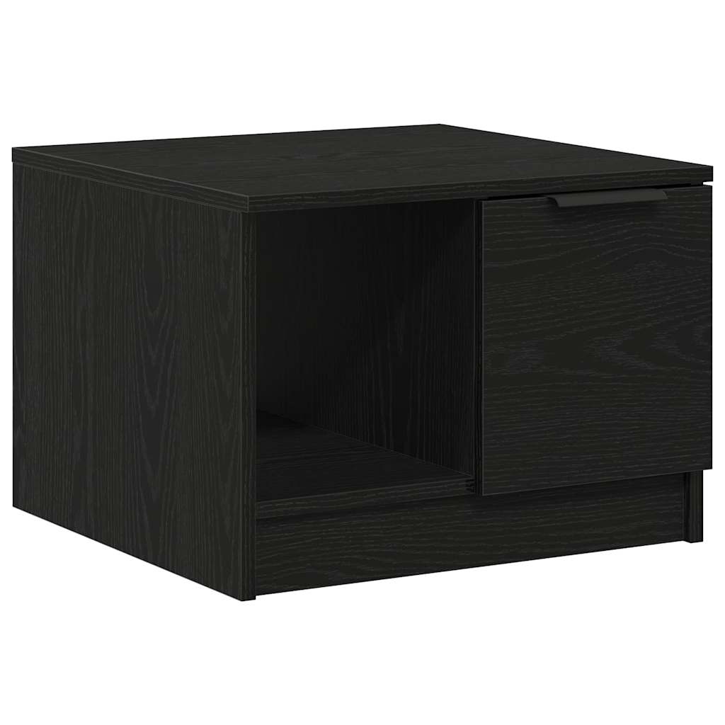 vidaXL Stolik kawowy with Drawer Czarny dąb 50 x 50 x 36 cm