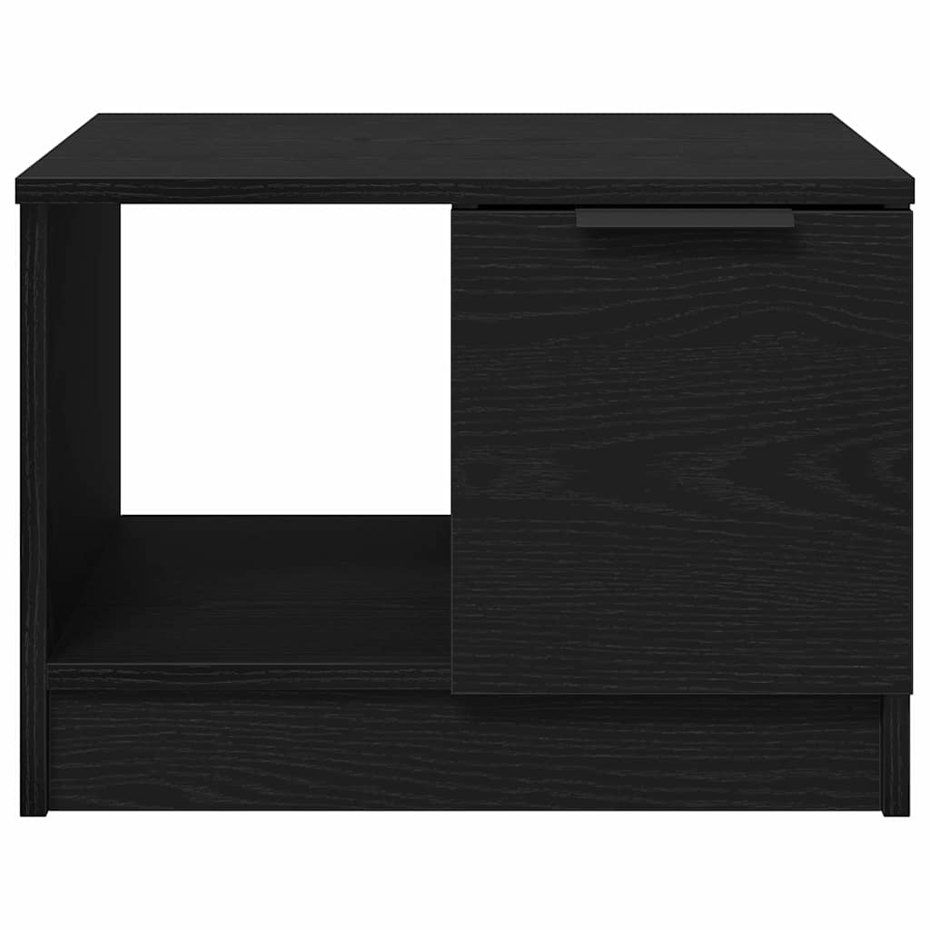 vidaXL Stolik kawowy with Drawer Czarny dąb 50 x 50 x 36 cm