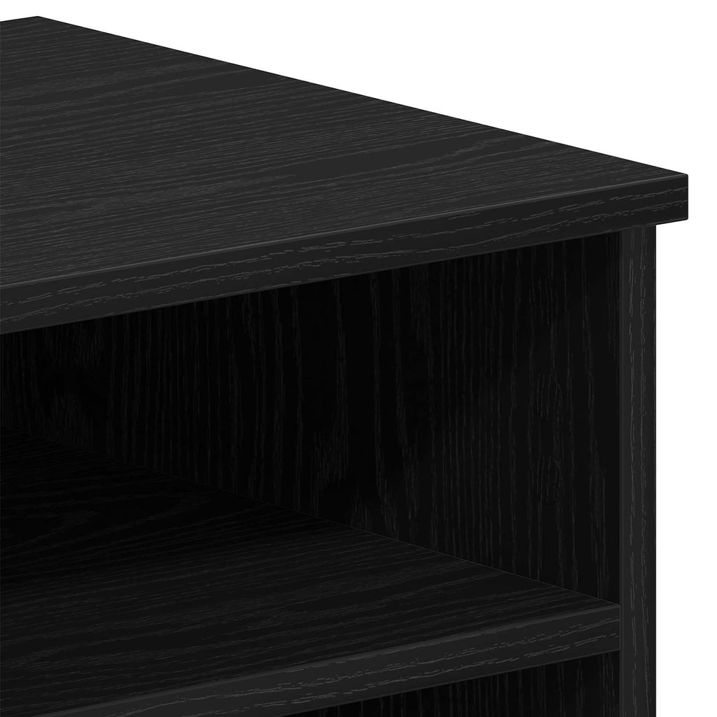 vidaXL Szafka pod telewizor Czarny Dąb 80 x 35 x 36,5 cm