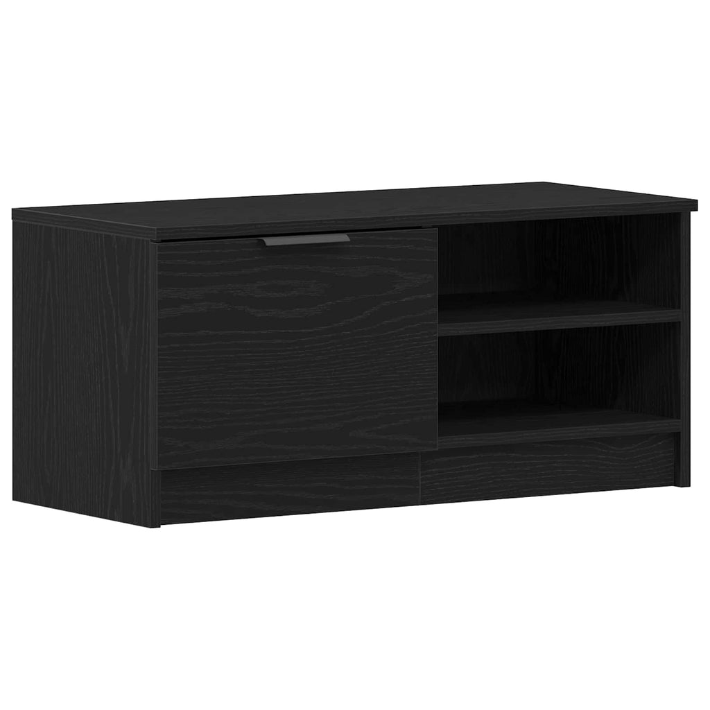 vidaXL Szafka pod telewizor Czarny Dąb 80 x 35 x 36,5 cm