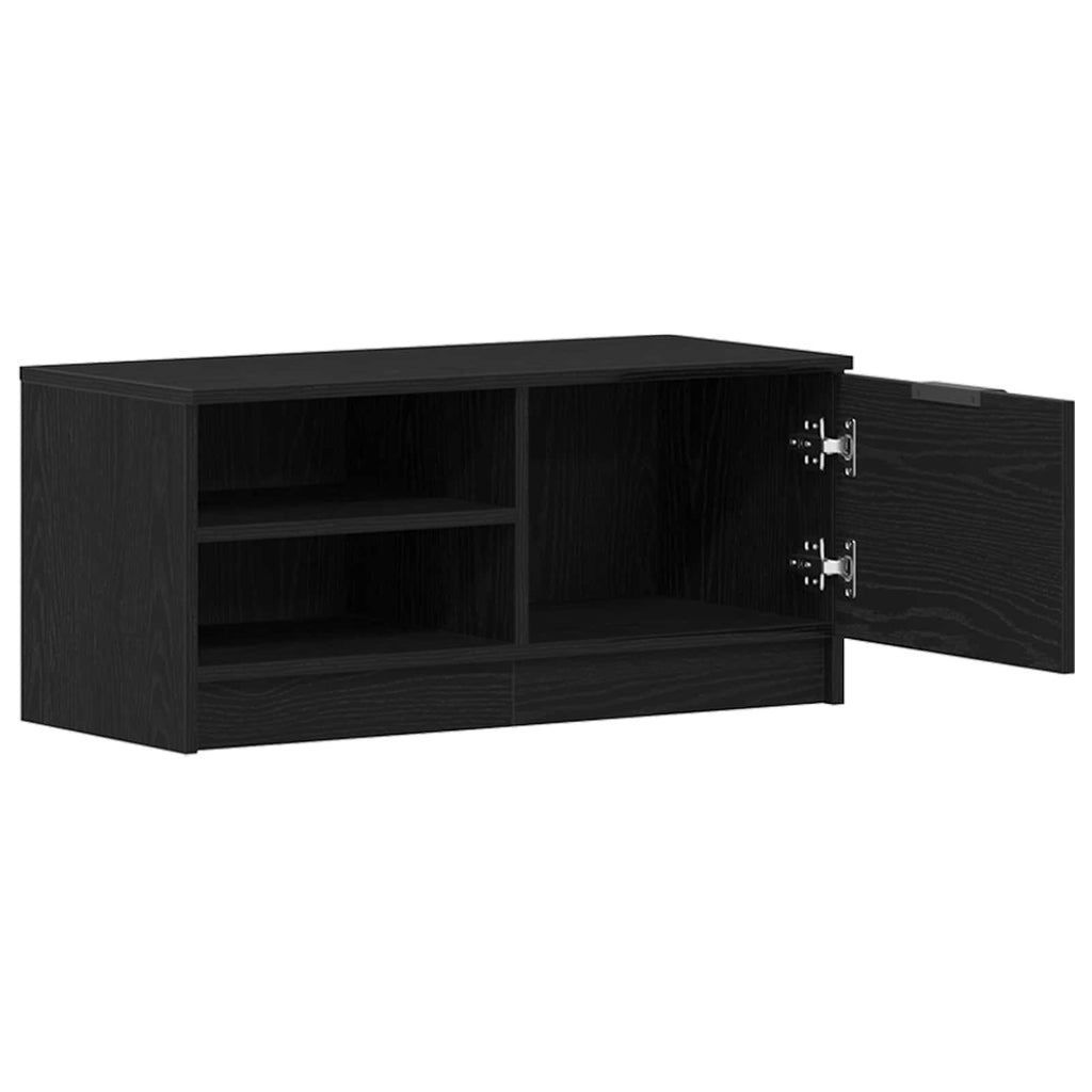 vidaXL Szafka pod telewizor Czarny Dąb 80 x 35 x 36,5 cm
