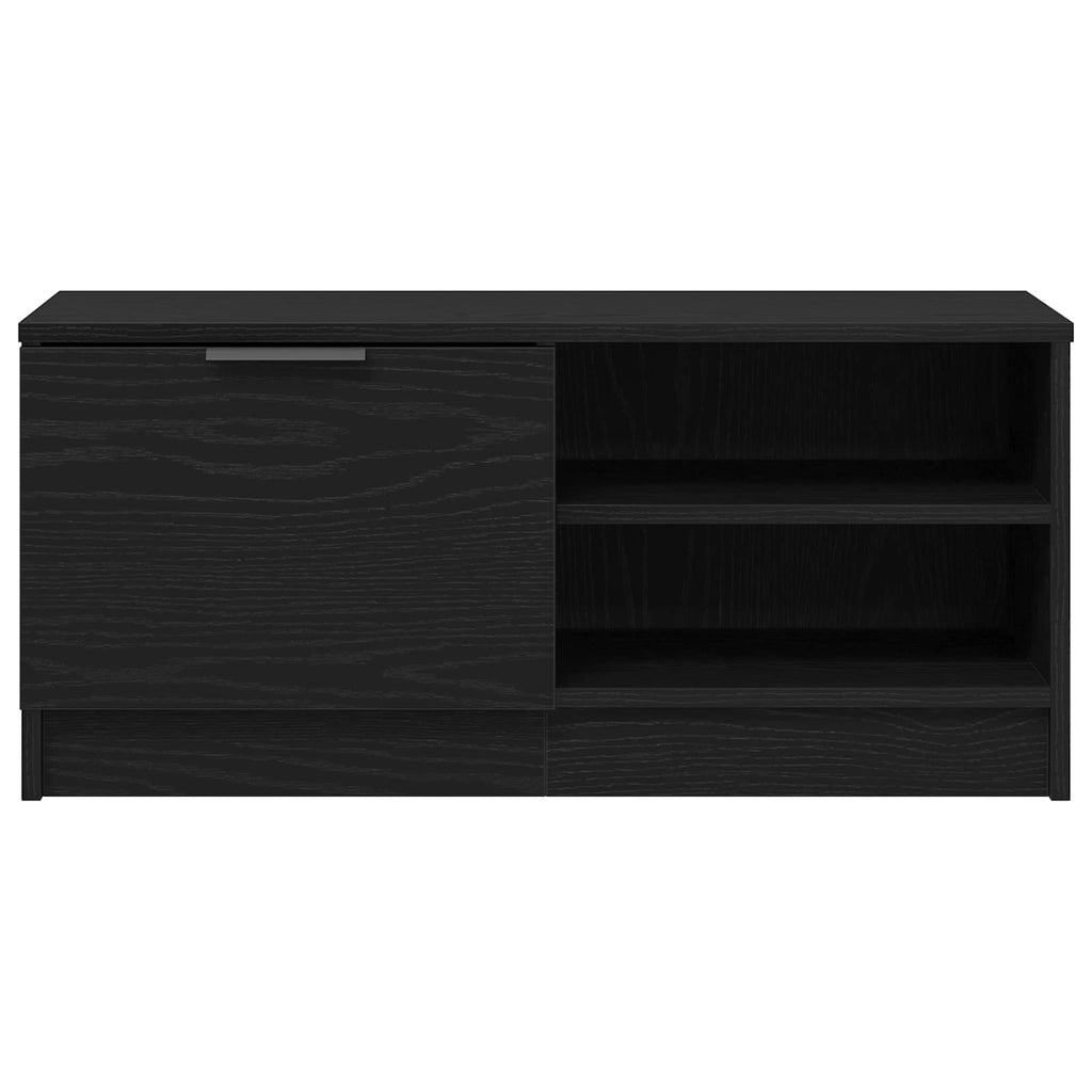vidaXL Szafka pod telewizor Czarny Dąb 80 x 35 x 36,5 cm