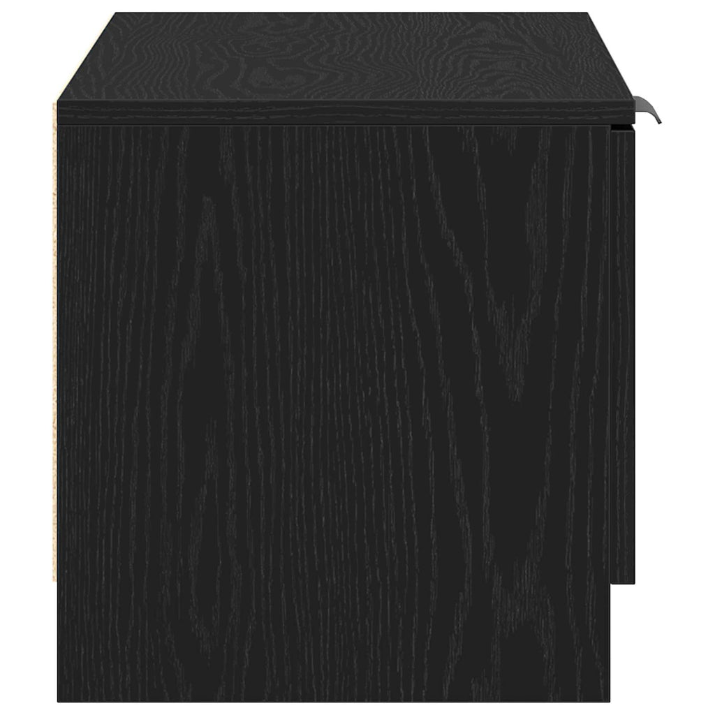 vidaXL Szafka pod telewizor Czarny Dąb 80 x 35 x 36,5 cm