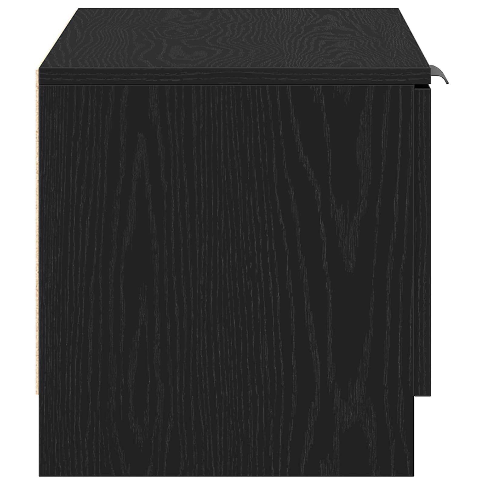 vidaXL Szafka pod telewizor Czarny Dąb 80 x 35 x 36,5 cm