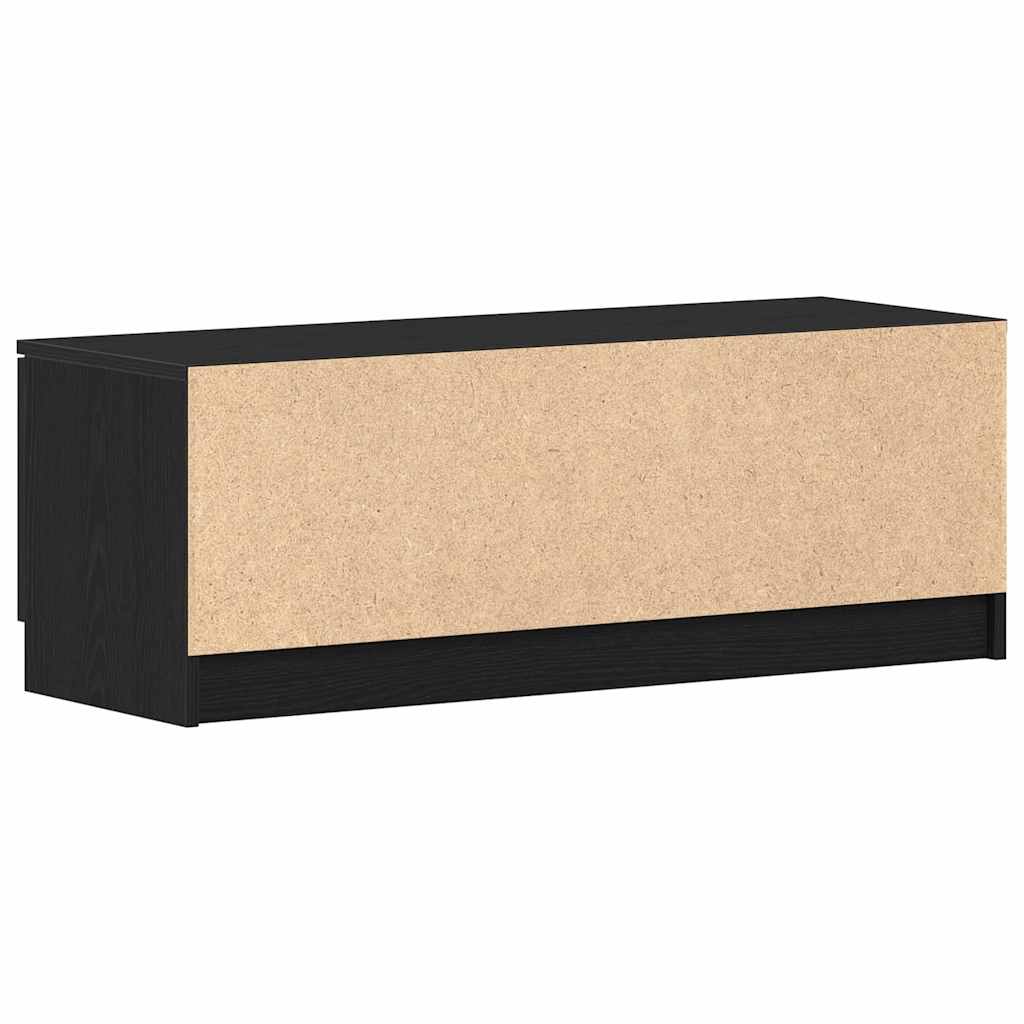 vidaXL Szafka pod telewizor Czarny Dąb 102 x 32 x 35.5 cm