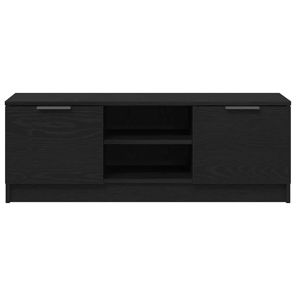 vidaXL Szafka pod telewizor Czarny Dąb 102 x 32 x 35.5 cm
