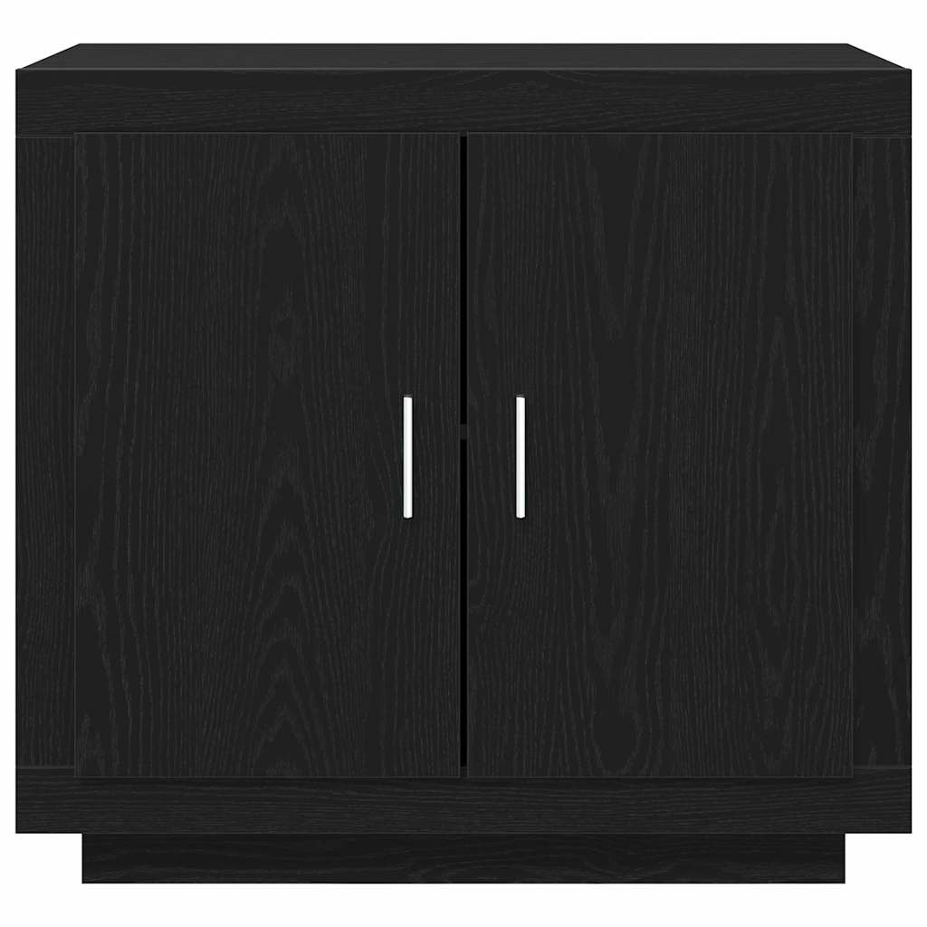 vidaXL Bufet Czarny Dąb 80 x 40 x 75 cm Materiał drewnopochodny
