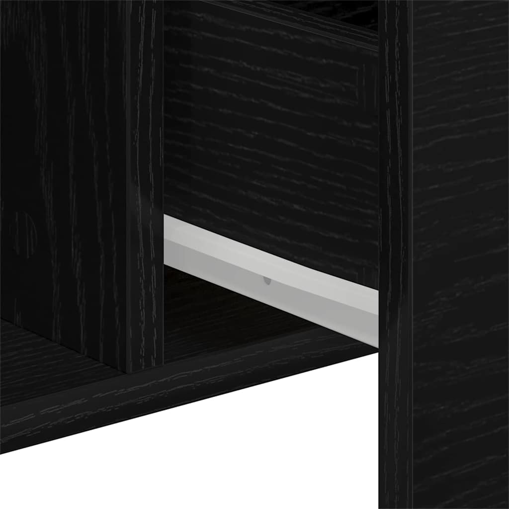 vidaXL Bufet Czarny Dąb 100 x 36 x 60 cm Materiał drewnopochodny