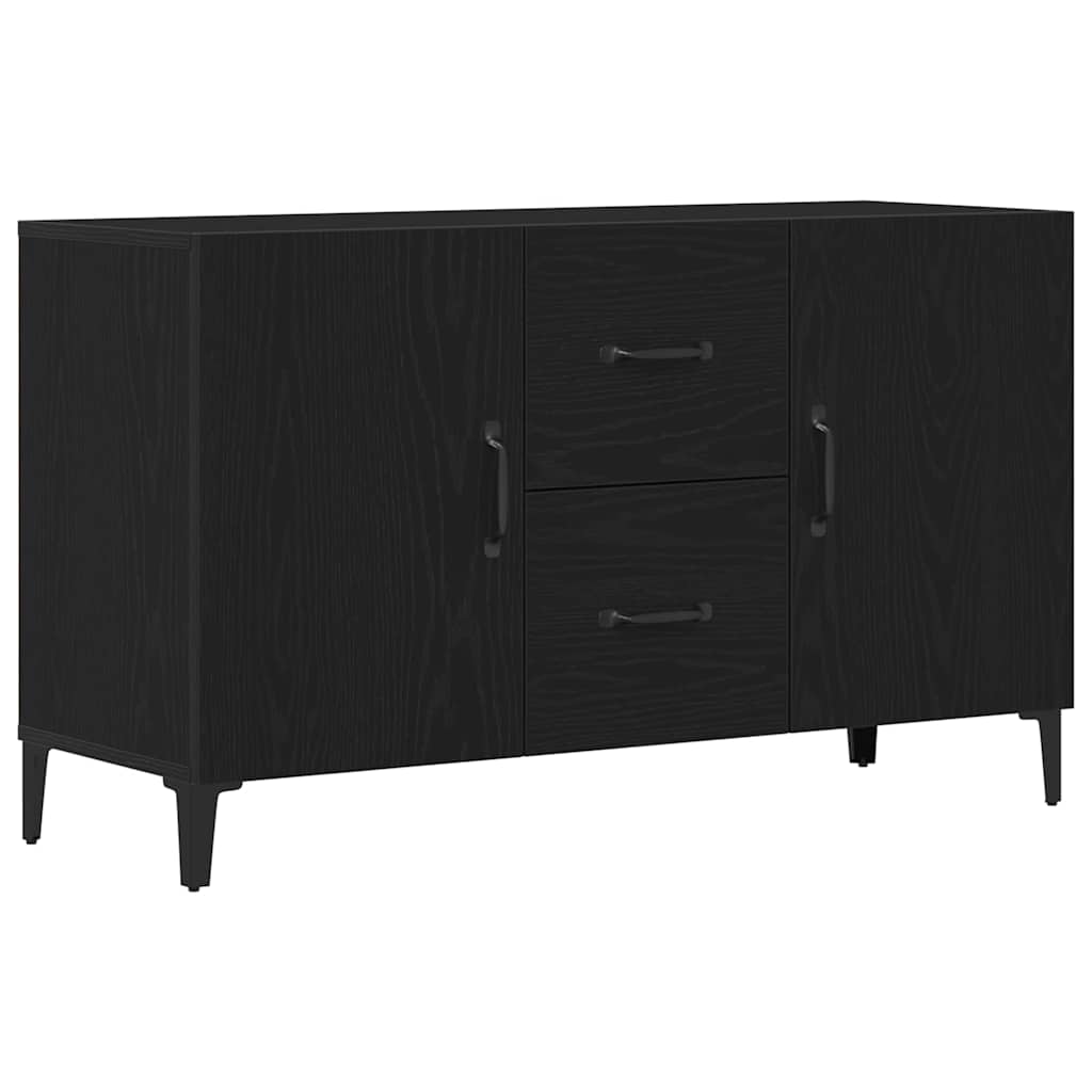 vidaXL Bufet Czarny Dąb 100 x 36 x 60 cm Materiał drewnopochodny