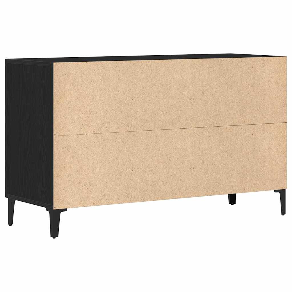 vidaXL Bufet Czarny Dąb 100 x 36 x 60 cm Materiał drewnopochodny