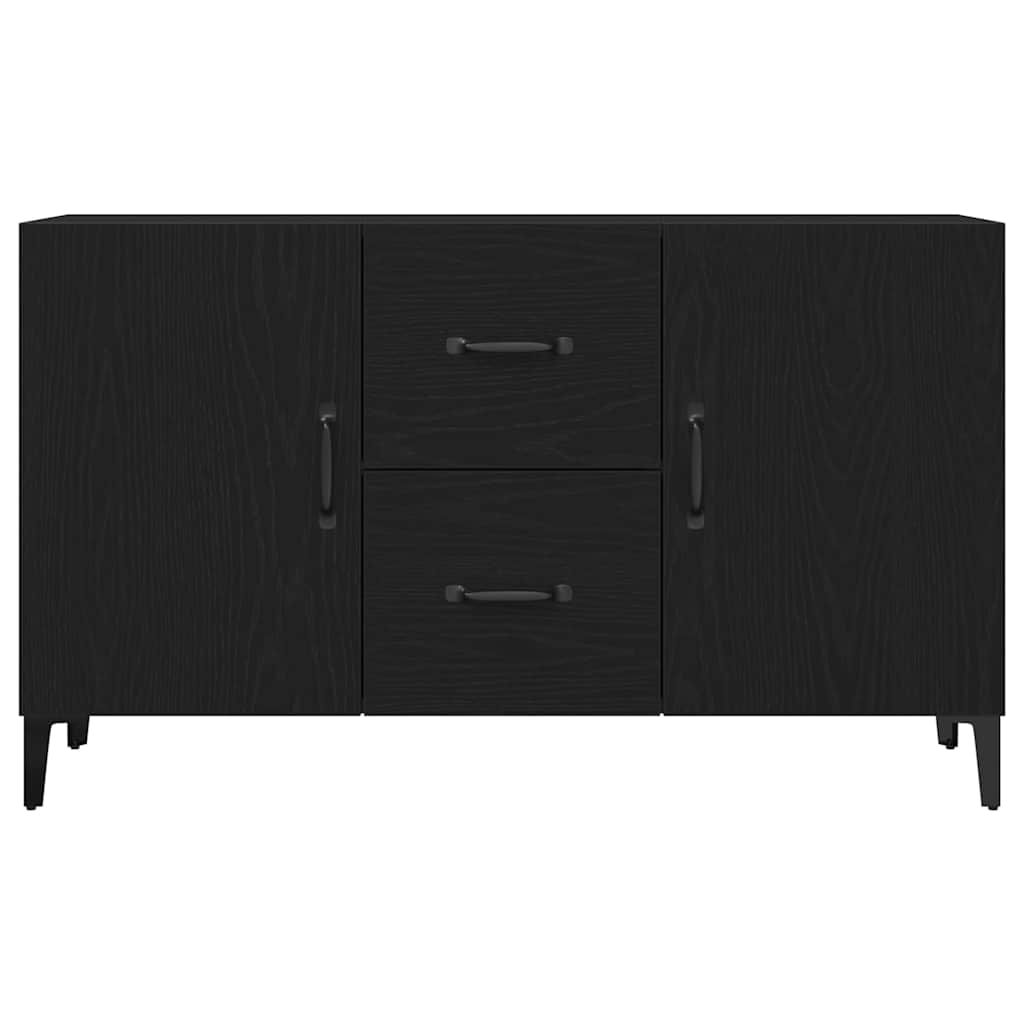 vidaXL Bufet Czarny Dąb 100 x 36 x 60 cm Materiał drewnopochodny
