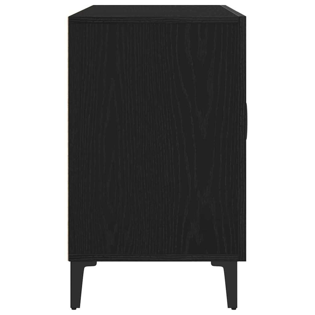 vidaXL Bufet Czarny Dąb 100 x 36 x 60 cm Materiał drewnopochodny