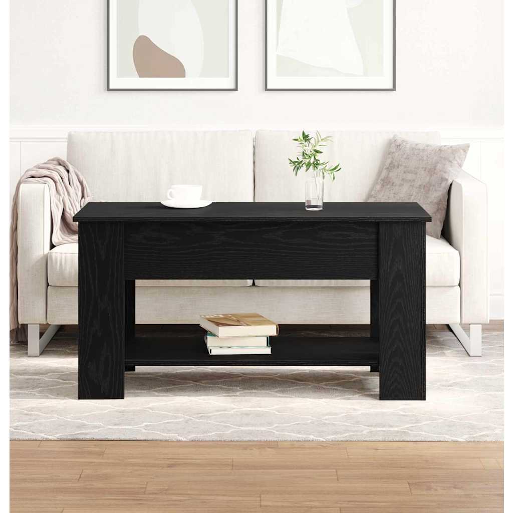 vidaXL Stolik kawowy Czarny dąb 101 x 49 x 52 cm
