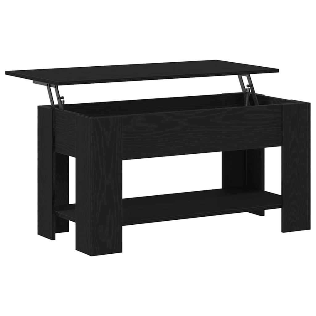 vidaXL Stolik kawowy Czarny dąb 101 x 49 x 52 cm