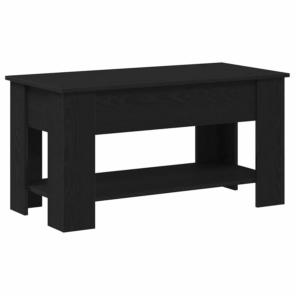 vidaXL Stolik kawowy Czarny dąb 101 x 49 x 52 cm