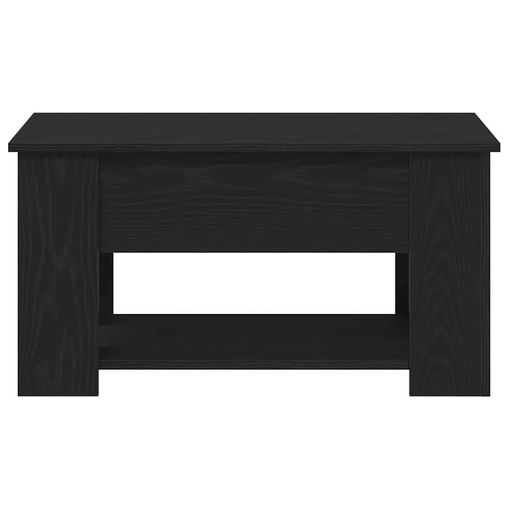 vidaXL Stolik kawowy Czarny Dąb 79 x 49 x 41 cm