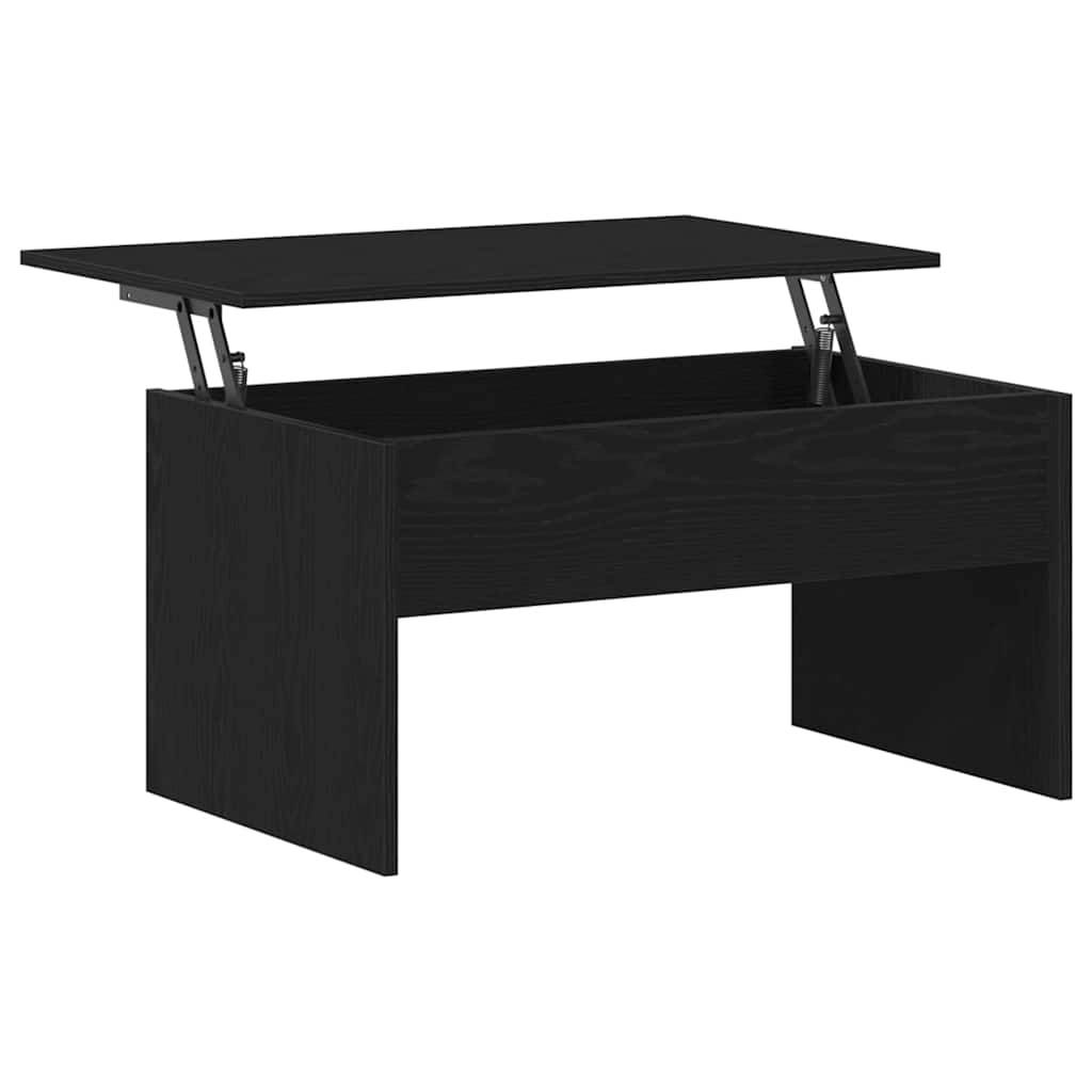 vidaXL Stolik kawowy Czarny Dąb 80 x 50,5 x 41,5 cm