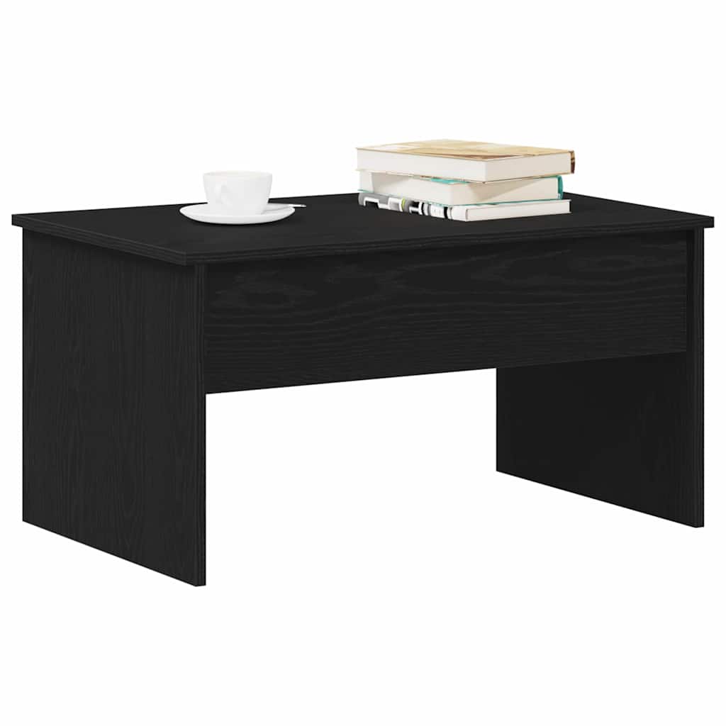 vidaXL Stolik kawowy Czarny Dąb 80 x 50,5 x 41,5 cm