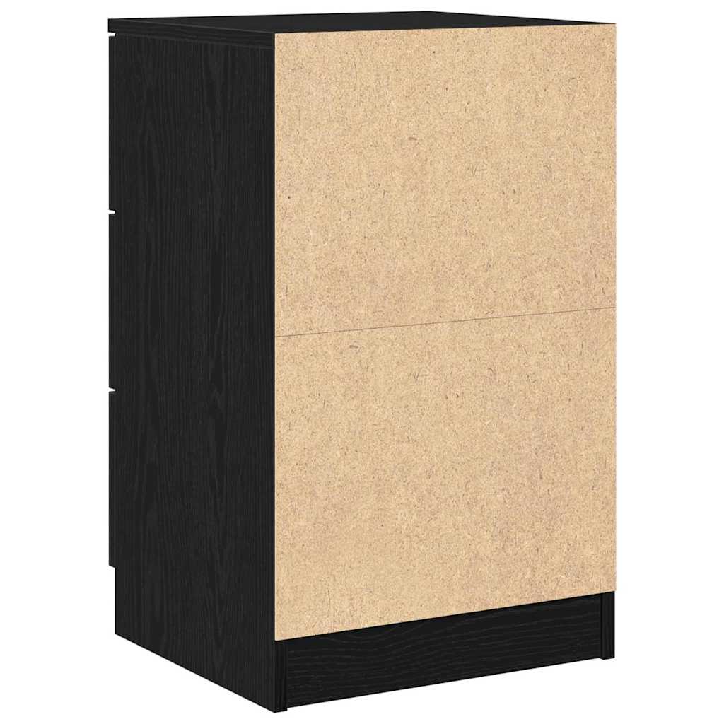 vidaXL Szafka Nocna Czarny Dąb 40 x 65 x 65 cm Materiał drewnopochodny