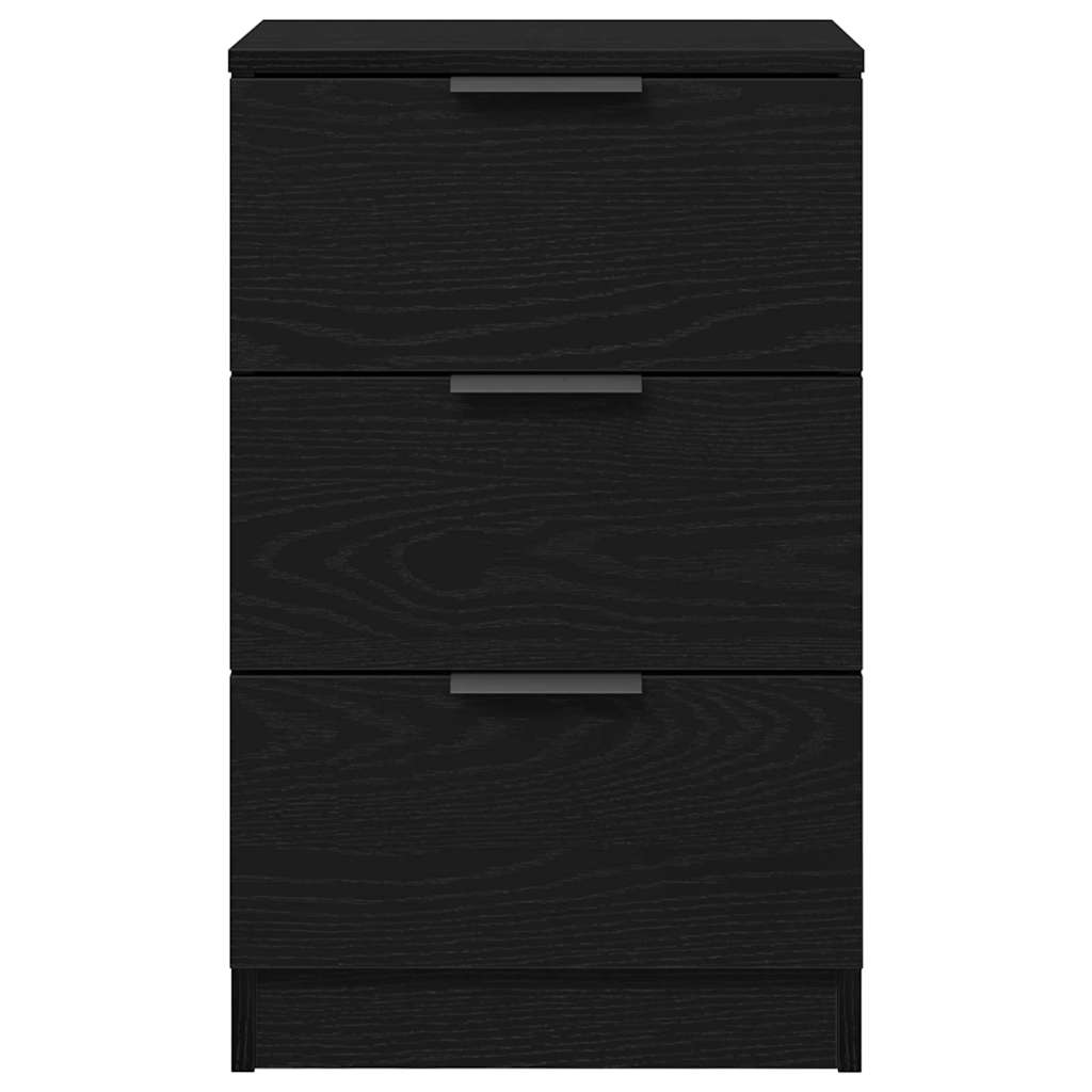 vidaXL Szafka Nocna Czarny Dąb 40 x 65 x 65 cm Materiał drewnopochodny