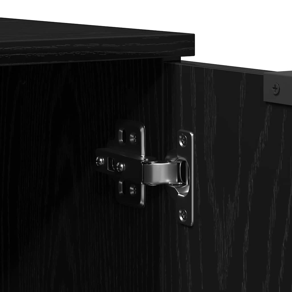 vidaXL Szafka pod telewizor Czarny Dąb 102 x 35 x 36,5 cm