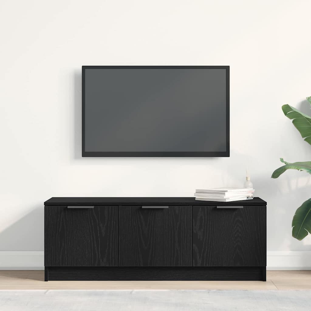 vidaXL Szafka pod telewizor Czarny Dąb 102 x 35 x 36,5 cm