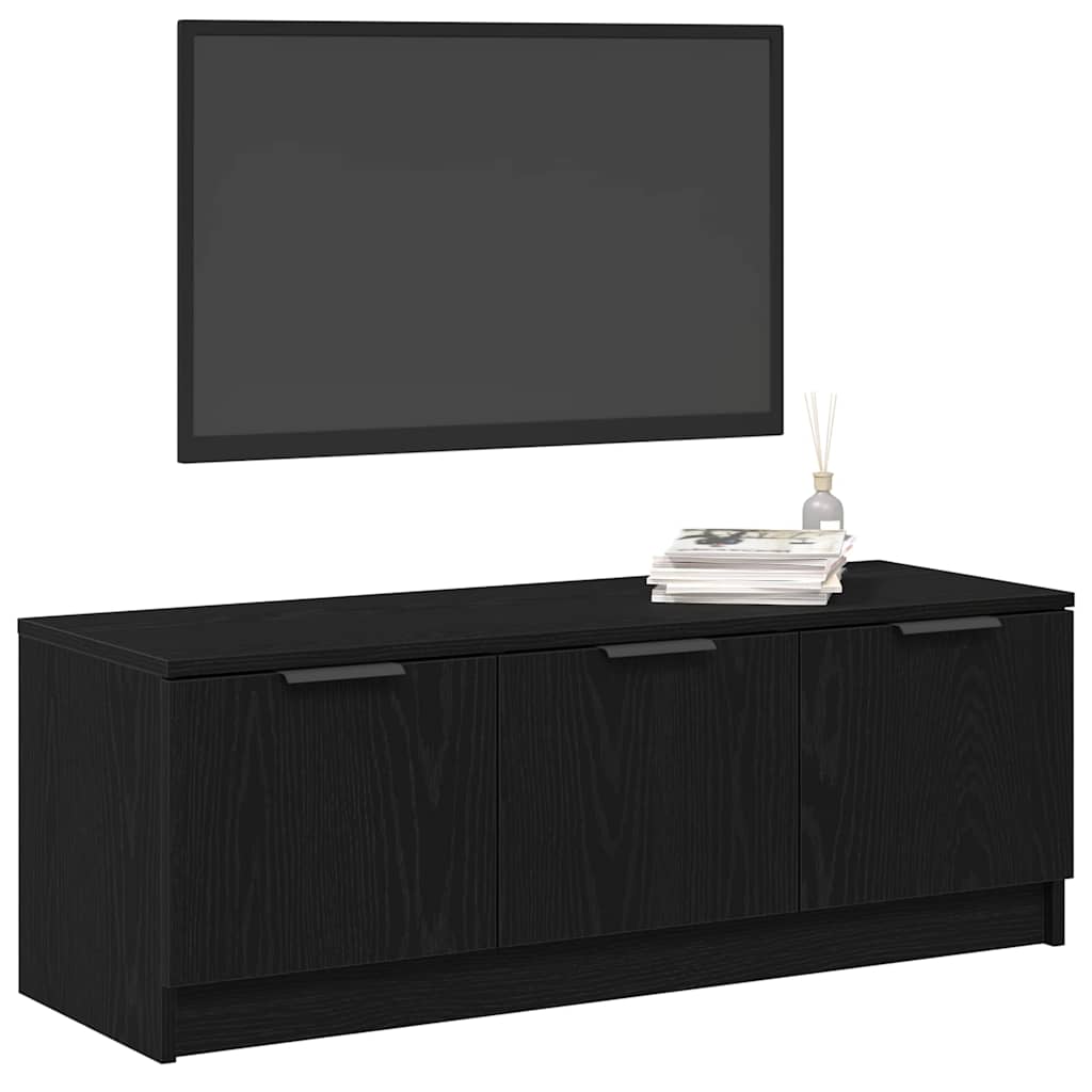 vidaXL Szafka pod telewizor Czarny Dąb 102 x 35 x 36,5 cm