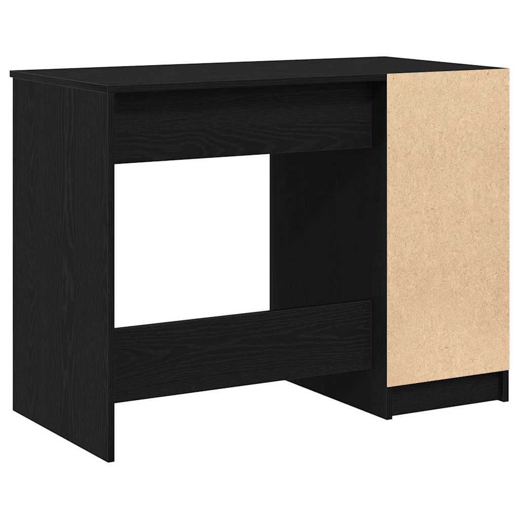 vidaXL Biurko Czarny Dąb 100 x 50 x 75 cm Materiał drewnopochodny