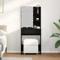 vidaXL Toaletka Czarny Dąb 60 x 40 x 140 cm Materiał drewnopochodny