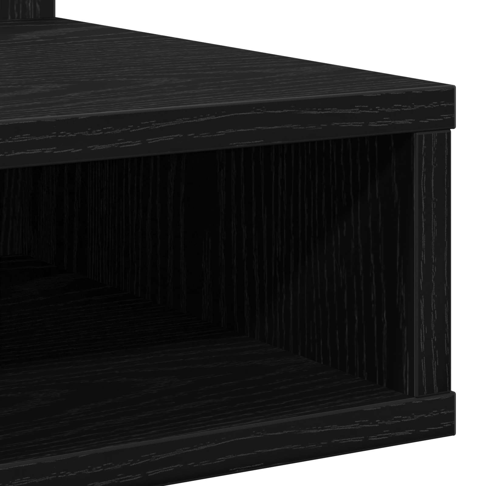 vidaXL Szafka z lustrem Ze LED Lights Czarny Dąb 90 x 31,5 x 62 cm