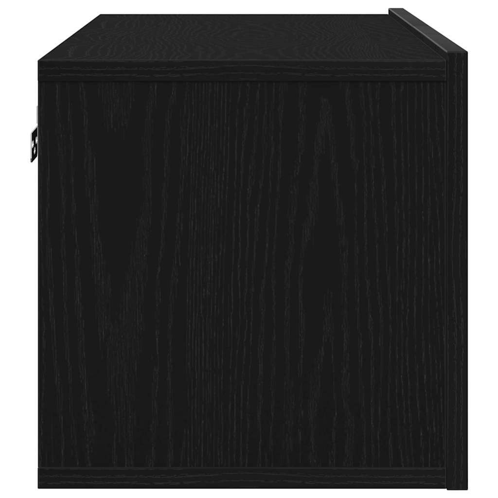 vidaXL Szafka pod telewizor 2 pcs Czarny Dąb 80 x 30 x 30 cm