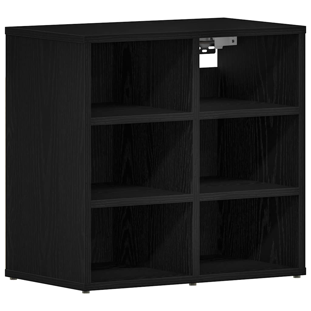 vidaXL Szafka na buty z półką 2 pcs Czarny Dąb 52 x 30 x 50,5 cm