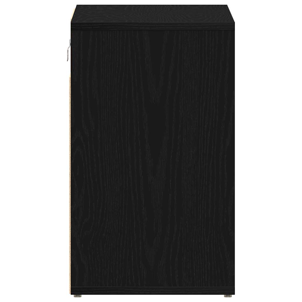 vidaXL Szafka na buty z półką 2 pcs Czarny Dąb 52 x 30 x 50,5 cm